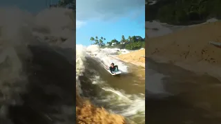 Surfer gets sucked out to sea! #shorts