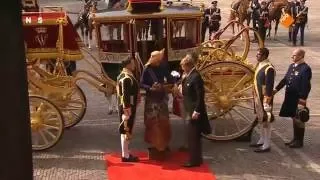 Wilhelmus op Prinsjesdag door Marinierskapel