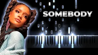 Sara James Somebody karaoke, tekst, piano cover