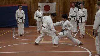 Kagawa-sensei demonstrates kaeshi ippon kumite