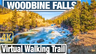 Woodbine Falls Trail Virtual Walk -  Virtual Walking Trails for Treadmill - Montana 4K City Walks