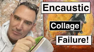 Encaustic Collage Art | Studio Vlog | Tissue Paper Printing | Name this Painting