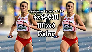 Natalia Kaczmarek incredible comeback (4x400m Mixed Relay) for Poland at the European Games 2023