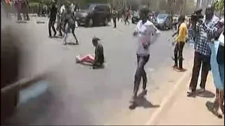 Vehicle runs over Anti-IEBC protesters leaves several injured