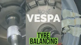 VESPA hub, rim, tyre BALANCING: simple DIY with HUGE effect!