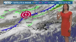 Cold front arrives late Wednesday