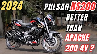 2024 PULSAR NS200 Ride Review 🔥💯- Better Than Apache RTR 200 4V?? Pulsar NS200 2024 Model Review