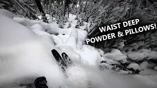 Waist Deep Powder at Whistler // Skiing Pillows and Deep Powder