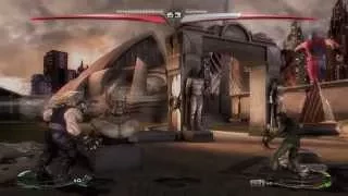 Injustice (PS4) Online Casuals: MYHUGEBACKSWING (GA/Shazam) vs. Compbros (Bane/Supes) - 12/24/14