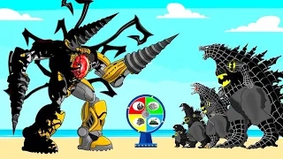 Team BAT-MAN GODZILLA rescue Spiderman Kong From DRILL MAN-VENOM : Returning from the Dead SECRET