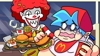 BOYFRIEND vs. McDONALD's! Friday Night Funkin' Logic | Cartoon Animation