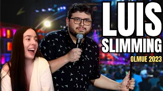 ESPAÑOLA REACCIONA a LUIS SLIMMING en el FESTIVAL DE OLMUE