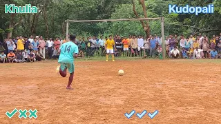 penalty shootout Khulia v Kudopali at Sikrapali