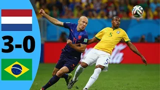 Netherlands vs Brazil 3-0 | Highlights (World Cup 2014)