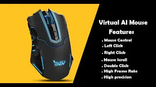 Virtual AI Mouse | Hand Gesture Control | Python Tutorial | OpenCV | Cvzone | Python Project | 2022