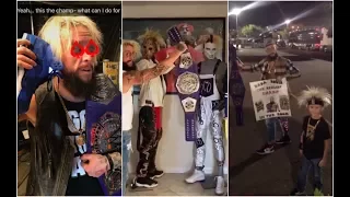 Enzo Amore's Cruiserweight Title win celebration has officially started!