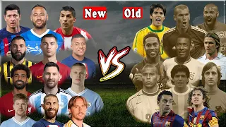 Old Legends VS New Legends Messi Ronaldo Neymar mbappe VS Pele Maradona Cruyff R9 Ronaldinho KAKA