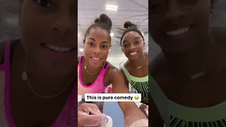 So this is what happens during Simone Biles’ practices 😅 (via simonebiles/IG) #shorts