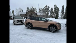 Nissan e4ORCE test med Ariya og X-Trail ePower i Finland