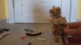 Обзор Скелет стражник Свинья копилка  Minecraft Dungeons Mattel