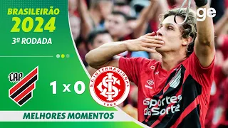 ATHLETICO-PR 1 X 0 INTERNACIONAL| MELHORES MOMENTOS | 3ª RODADA BRASILEIRÃO 2024 | ge.globo