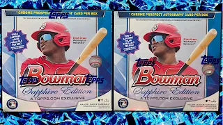 NEW 2023 Bowman SAPPHIRE (2) Box OPENING!!!