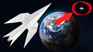 FLYING PAPER PLANE SPACESHIP 6 | How to Make a Paper Airplane that Fly Far