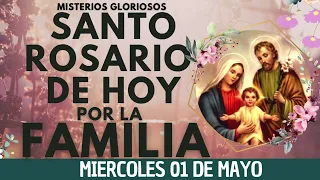 📿💝ROSARIO POR LA FAMILIA HOY📿Oracion Catolica oficial ala Virgen María 🙏 Miercoles 01 DE MAYO✅