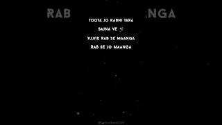 Toota jo kabhi tara🌠✨#tootajokabhitara #shorts #ytshorts #blackscreenstatus @lyricalbeat004
