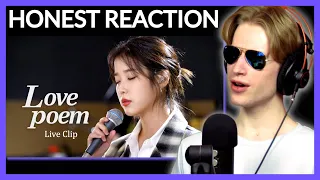 HONEST REACTION to [IU] 'Love poem' Live Clip