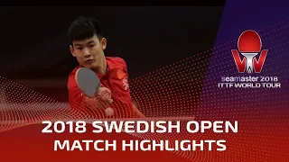 Liu Dingshuo vs Sadi Ismailov I 2018 ITTF Swedish Open Highlights (Pre)