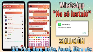 WhatsApp "No se instaló" ! SOLUCIÓN ✅ Porque no puedo instalar Whatsapp en mi celular? 📱