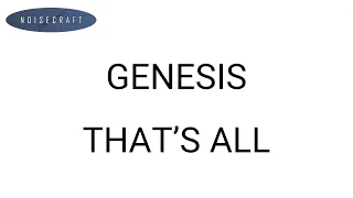 Genesis - That's All Drum Score