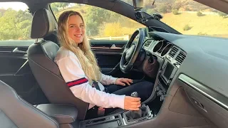 TEACHING MY SISTER HOW TO DRIVE MANUAL!