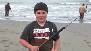 Lamprey fishing at the Eel River mouth