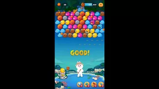 LINE バブル2　STAGE 958　黄金コニー　アイテムあり　×1.5　Gold Cony　LINE BUBBLE 2