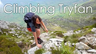 CLIMBING TRYFAN | Working on my Fear Of Heights & Mountain Scrambling | Heather Terrace Route
