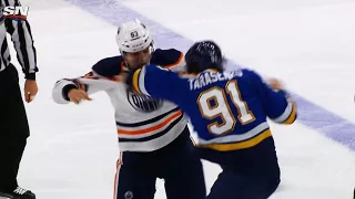 Tarasenko trades punches with Benning after attempted hit