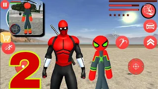 Epic Spiderman Stickman Rope Hero 2 Mafia City #2 Android Gameplay