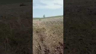 Javelin ATGM fired on Russian Tank by Ukrainian Soldier