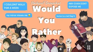 Haikyuu!! Would you rather? Pt.1 💃🏻