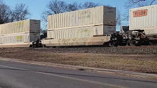 FREIGHT TRAIN GOES INTO EMERGENCY STOP AFTER A LOUD POP!  PART 1