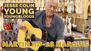 Jesse Colin Young from Youngbloods playing a Martin HD-28 Marquis at Norman's Rare Guitars