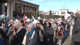 Major pro-Palestinian march through Morocco's capital Rabat as war in Gaza goes on