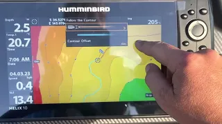 How to follow the contour with MinnKota LINK trolling motor and Humminbird Helix sounders