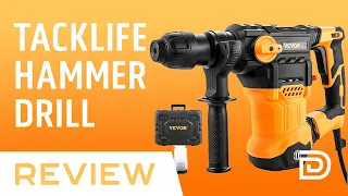 Hammer Drill Concrete // TACKLIFE TRH01A Rotary Hammer Drill Review