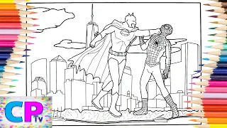 Batman vs Spiderman Coloring Pages/Superheroes in The City/Elektronomia/Sky High pt. II/NCS Release