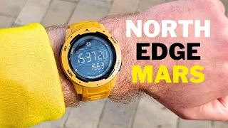 Огляд NORTH EDGE Mars - LED годинник з крокоміром і автономністю 1 рік 🔥🔥🔥 За $15 🔥🔥🔥