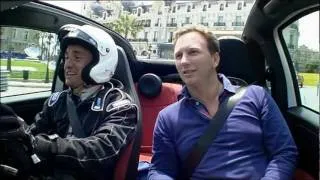 Top Gear guys driving around Horner, Ecclestone and Briatore at Monaco.avi