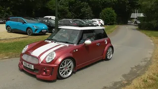 New Minis Leaving a Car Show, June 2023